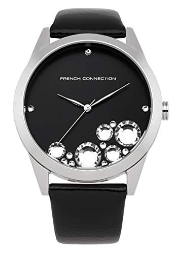 Image of French Connection Ladies Black Dial Watch FC1117SB