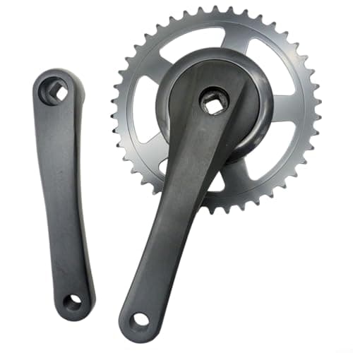 Image of Quiclume 42T 170mm for Bike Crankset Aluminium Alloy Square Bottom Bracket Chainwheel E-for Bike Road MTB Fixie Cycling Black