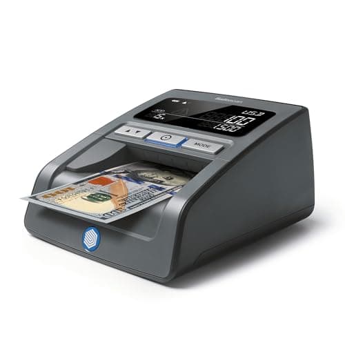 Image of Safescan 185-S Automatic Counterfeit Money Detector That Quickly Verifies Banknotes - Including Us Dollars - Money Machine with 7-Point Detection - 100 Percentage Accurate Money Checker Machine