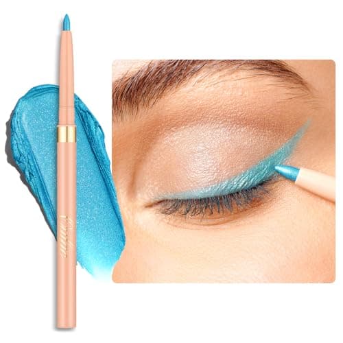 Image of OULAC Matte Blue Eye Liner Pencils Waterproof, Smudge-proof Retractable Eyeliner Lasts 24H +, Highly Pigmented and Smooth, Long-lasting Formula, Vegan 15 Aruba Beach