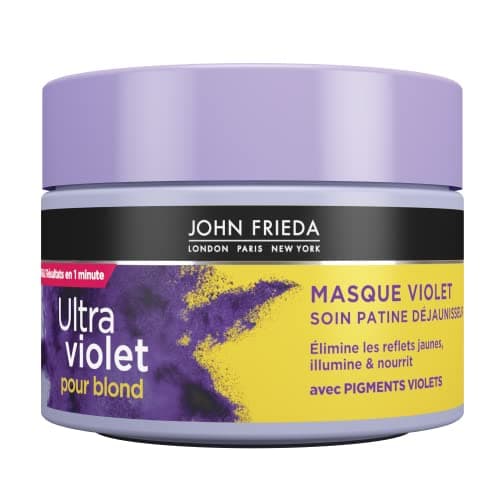 Image of John Frieda Ultra Violet Purple Mask 250ml for Blonde Hair, Conditioner Mask