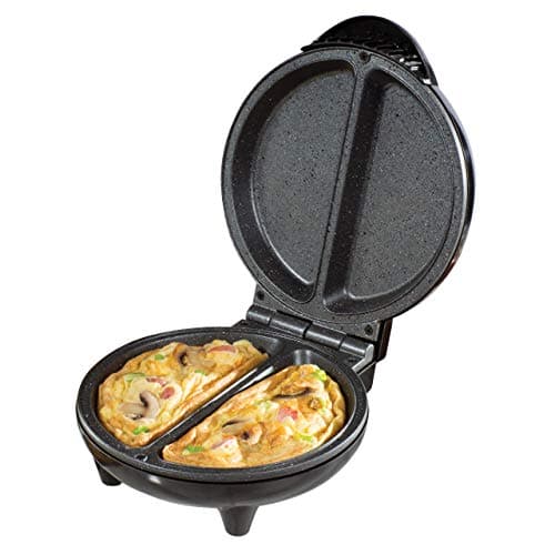 Image of Daewoo Deep Fill Omelette Maker, Dual Non-Stick Plates, Electric 750W Omelette Cooker, Fast, Fluffy Homemade Omelettes – Compact & Easy Clean Breakfast Appliance