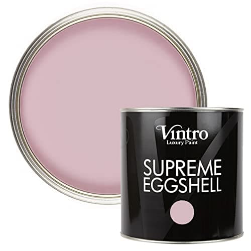 Image of Vintro Paint | Eggshell Paint | for Walls | Wood | Trim | Satin Furniture Paint | Interior & Exterior Use. (Olivia - Pink, 2.5 Litres)