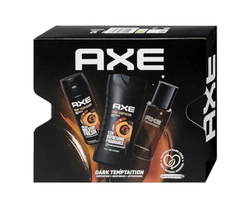 Image of Axe Dark Temptation Gift Set with Body Spray, Shower Gel and Aftershave (150 ml + 250 ml + 100 ml) 1 Piece