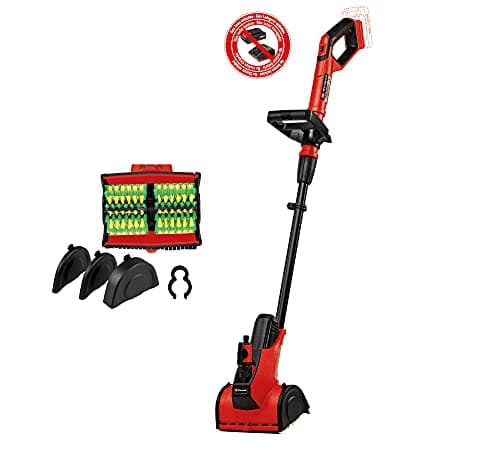 Image of Einhell PICOBELLA Power X-Change Battery-Powered Surface Brush (Li-Ion, 18 V, 195 mm Working Width, Diameter 115 mm, Integrated Garden Hose Connection, Includes Soft Brush, Without Battery and