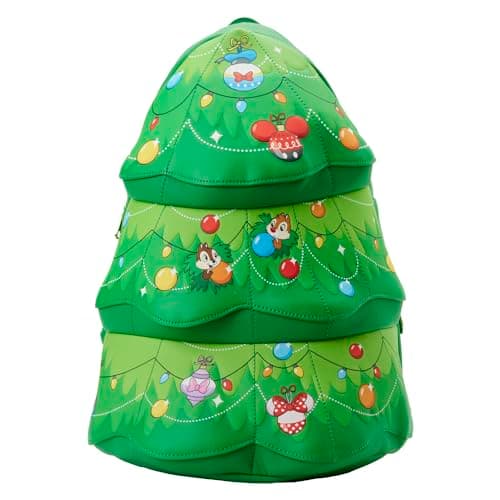 Image of Loungefly Disney Chip n Dale Tree Ornament Figural Double Strap Shoulder Bag, Multicolored
