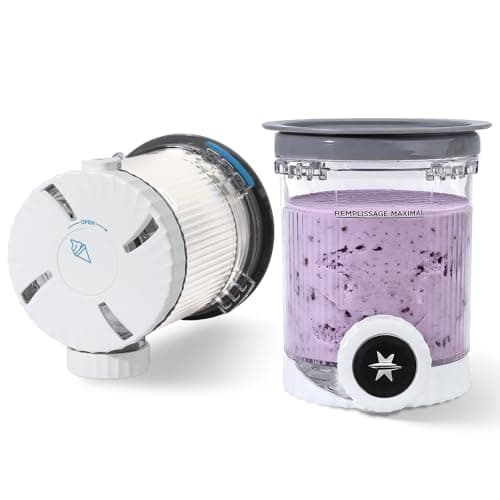 Image of Ice Cream Pints and Lids for Ninja Swirl - 2 Pack Creami Tubs Compatible with Ninja CREAMi Soft Serve & Ice Cream Maker NC701UK NC701 NC700 Series, BPA-Free & Dishwasher Safe