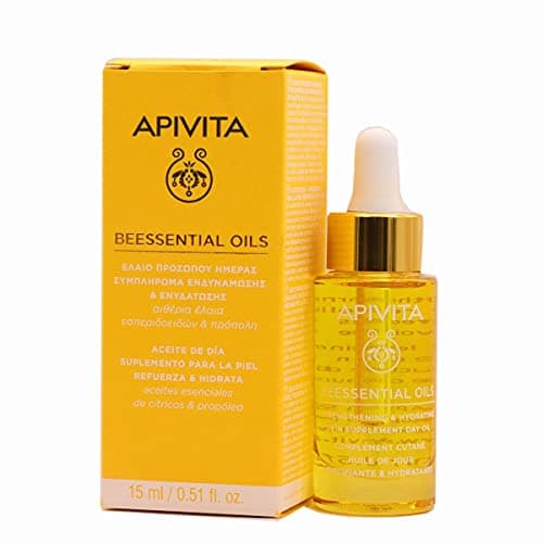 Image of Apivita Beessential Strengthening & Hydrating Skin Supplement Face Day Oil 15ml - Face Elixir That Enhances Skin Beauty, Hydrates & Fortifies Skin Barrier - 100% Natural