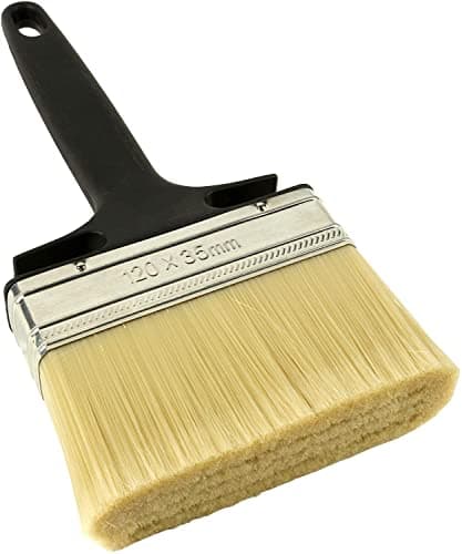 Image of JKG® LARGE WALLPAPER PASTE BRUSH - Wallpaper Pasting & Emulsions | Large Paint Brush For Decorating Repainting Home Walls | Dual Bucket Rest | Soft 6.5cm Bristles [25cm x 11.5cm]