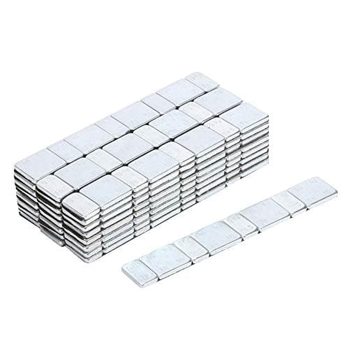 Image of Adhesive Wheel Balance, Qiilu Wheel Weight Balance Adhesive, 5g+10g x 25Strips 60g/2.12oz Adhesive Wheel Hub Balancing Blocks Stick On Car Tire Weight Balancer(25pcs)