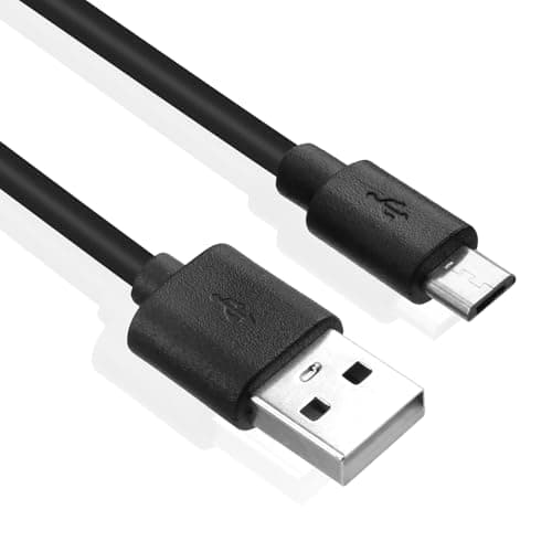 Image of USB Micro Cable 1.5m, Micro USB to USB Cable 2A, Durable Fast Charging and Sync Mobile Phone Charger Cable, Compatible with Android, Power Bank, Compatible with Micro Interface Appliances (Black)