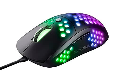 Image of Trust Gaming Mouse GXT 960 Graphin Ultra Lightweight Gaming Mouse, 74 grams, Up to 10.000 DPI, Adjustable Polling rate, 6 Buttons, Customizable RGB Lighting, Wired, Programmable, PC and Laptop, Black