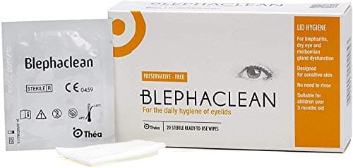 Image of Blephaclean Sterile Pads/Wipes x20 x3 Eye Lid Daily Hygiene Blepharitis Pres. Free
