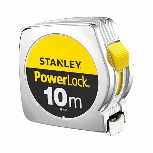 Image of Stanley 1-33-442 "Powerlock" Tape Measure with End Hook Without Hole, Silver, 10 m/25 mm
