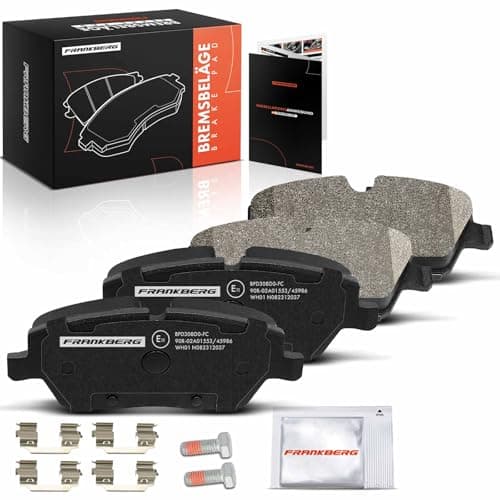 Image of Frankberg Brake Pad Set incl. 4x Pads Front Compatible with I3 I01 1 Series E81 M.i.n.i R56 M.i.n.i Cabriolet R57 1 Series E87 Replace# 34116767144,34116771837