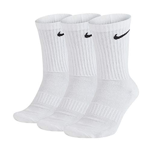 Image of Nike Everyday Cushion Crew Socks, Pack of 3 - White - S
