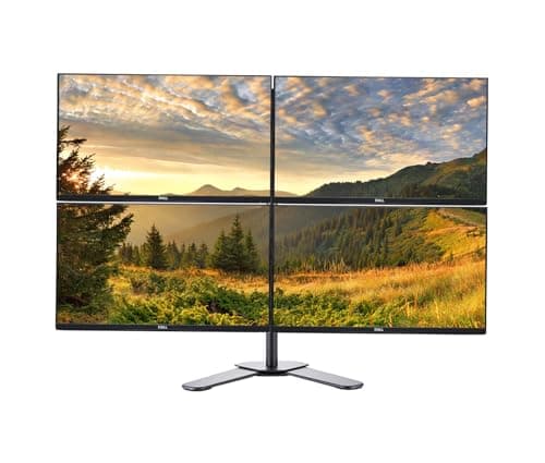 Image of Dell Quad Monitor Bundle Set - 4x P2419H 24" Inch Full HD 1080p IPS LED Monitor, HDMI DISPLAY VGA USB Ports, Quad Monitor Leg Base Stand (Renewed)