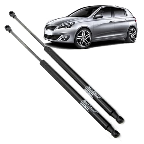 Image of Ramor Strutz 2x Tailgate Gas Struts Compatible with a Peugeot 308 Mk2 2013-2021. Tailgate Gas Springs Replacement for 1635439180 and others.
