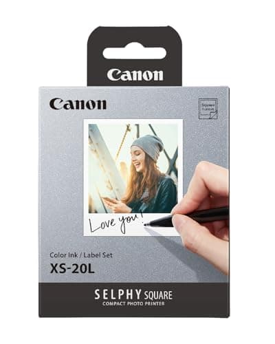Image of Canon SELPHY XS-20L Ink + Paper Multipack - Genuine Printer Ink Cartridges 1 Pack (1 x Cartridge) & 20 Sheets (72 x 85mm)