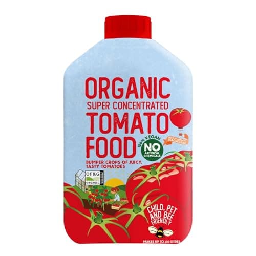 Image of Organic Liquid Tomato Food, High Potash Organic Tomato Fertiliser for Bigger Juicier Tomatoes, Natural Plant Feed for Greenhouse & Outdoor Tomato Plants, Garden Use, 1L