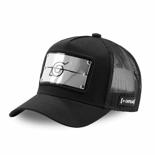 Image of Capslab Gekijo Ban Naruto Shippuden Black Trucker Cap - One-Size