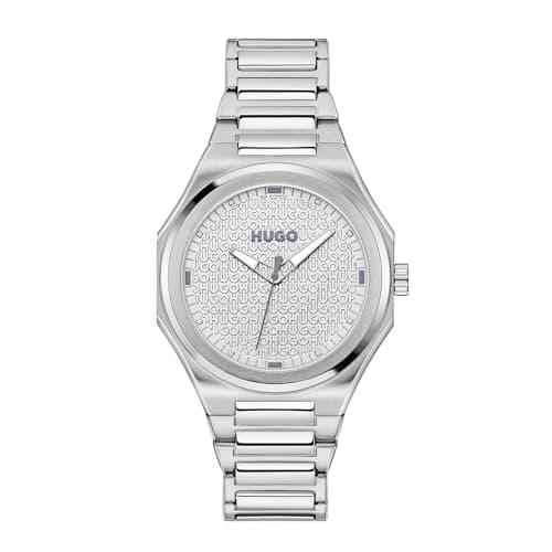 Image of HUGO Three Hand Quartz Movement Watch for Women #Grail for HER Collection with Silver Stainless Steel Bracelet - 1540174