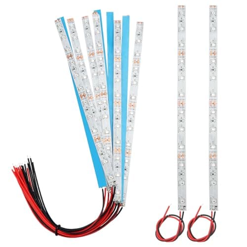 Image of YIXISI 10 PCS 200mm Prewired Strip LED Light, 12V - 18V, 2335 SMD LED, Red