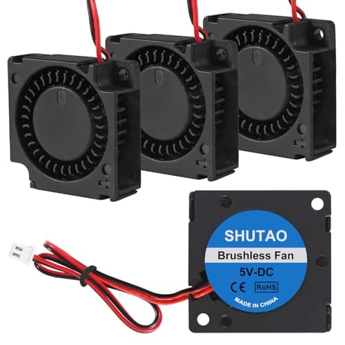 Image of Shutao 4PCS 30mm Blower Fan 3010 5V 3D Printer Cooling Fan 30mm x 10mm Bearing Turbo Cooling Fan with 2 Pin Terminal