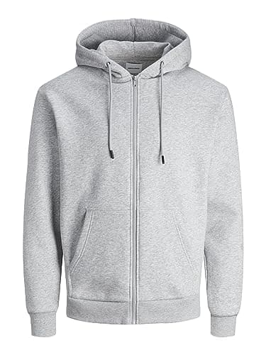 Image of JACK & JONES JJEBRADLEY NOOS Zip Hood, Light Grey Mix, S
