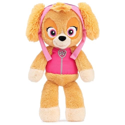 Image of GUND PAW Patrol Official Skye Take-Along Buddy Plush Toy, Premium Stuffed Animal for Ages 1 and Up, Pink/Brown, 33.02cm