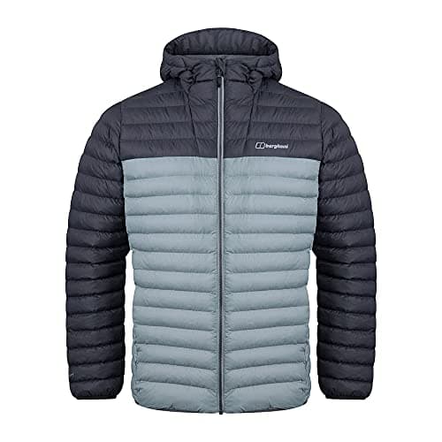 Image of Berghaus Men's Vaskye Synthetic Insulated Jacket | Extra Warm | Durable Coat | Puffer Jacket | Lightweight Design Insulated Jacket, Monument/Grey Pinstripe, XL
