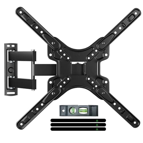 Image of GearFusion Full Motion TV Monitor Bracket, Articulating TV Wall Mount for Most 13-60 Inch LED LCD Flat Curved TVs, TVs Mount with Extension Swivels Tilt, Max VESA 400x400mm up to 77 lbs