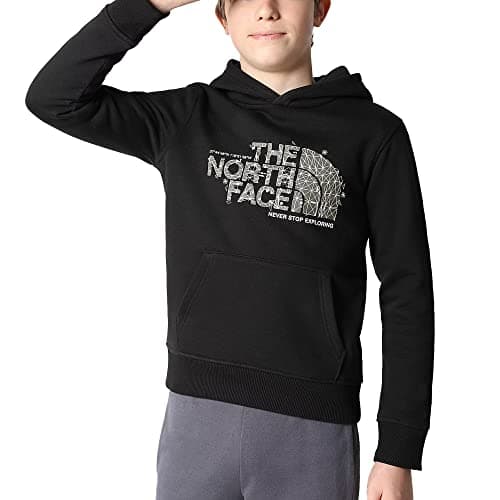 Image of The North Face Drew Peak Boys' Hooded Sweatshirt Black Size M Code 7X55-JK3, multi-coloured, 10-12 anni
