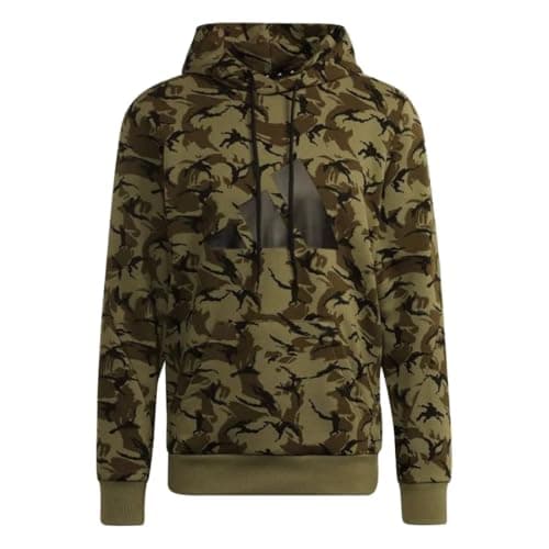 Image of adidas Originals Mens Sportswear Future Icons Camo Graphic Pullover Hoodie, Multicolor/Focus Olive, Multicolor / Focus Olive, Medium