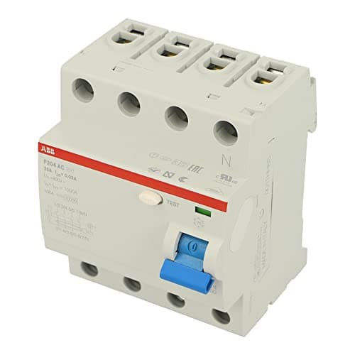 Image of F204AC-25/0.03 | 2CSF204001R1250 | F204AC-25/0.03 | ABB RESIDUAL CURRENT CIRCUIT BREAKER, 4 POLE, AC TYPE, 25A, 30MA