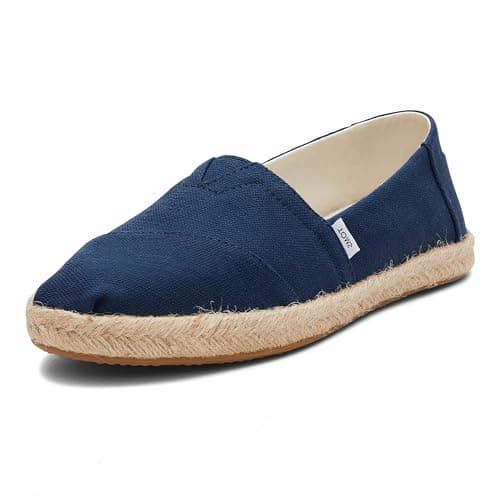 Image of TOMS Women's Alpargata Rope Loafer Flat, Navy, 6 UK