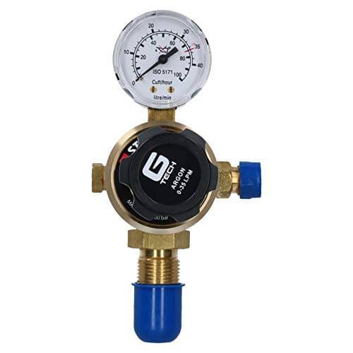 Image of Argon Regulator Single Stage 1 Gauge Gas Bottle Cylinder 300 Bar Welding