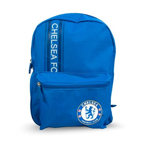 Image of Hy-Pro Officially Licensed Chelsea FC Stripe Small Backpack | Blues, Lightweight, Rucksack, School, Work, Gift, For Kids and Adults
