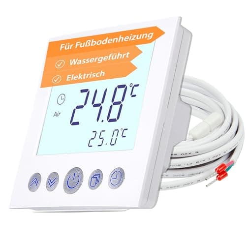 Image of Mi-Heat Digital Room Thermostat C16 Flush Mount for Temperature Heating Control