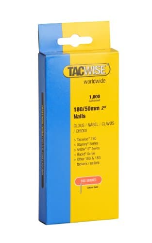 Image of Tacwise 1156 Galvanised Brad Nails Type 18G / 50 mm, Pack of 1000