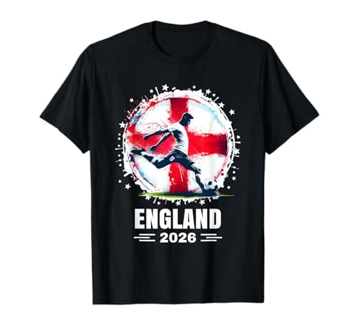 Image of England Player Boys Kids Men Youth Women Cup England 2026 T-Shirt
