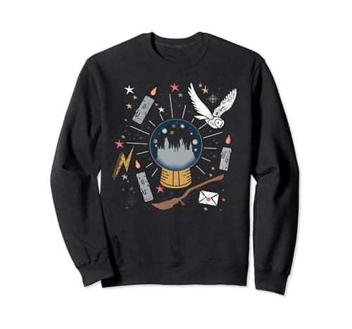 Image of Harry Potter Hogwarts Holiday Snowglobe Hedwig Christmas Sweatshirt