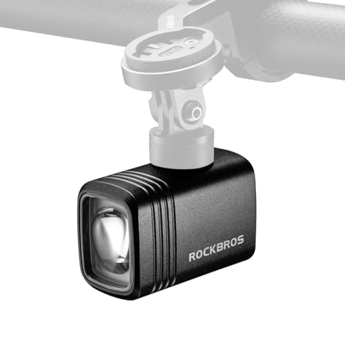Image of ROCKBROS 1000 Lumens Bike Lights for Night Riding Multi-Mode Super Bright 2800 mAh USB-C Rechargeable IPX6 Waterproof Headlight for Urban and Road Cyclists