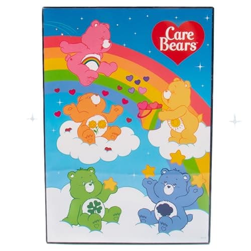 Image of Fizz Creations Care Bears Poster Light, USB Powered with Included Cable, Free Standing or Wall Mountable Poster Mood Light A4 Size. Night Light Officially Licensed Care Bears Merchandise.