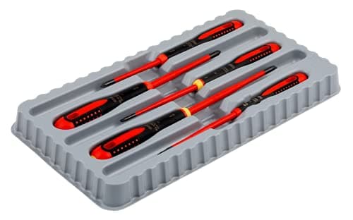 Image of Bahco 5 Piece ERGO Slim VDE Insulated Screwdriver Set