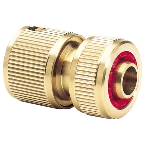 Image of Draper GWB3/H Expert Brass Hose Connector with Water Stop 1/2-Inch