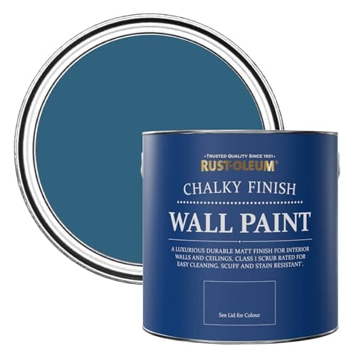 Image of Rust-Oleum Blue Matt Emulsion Wall Paint - Cobalt 2.5L