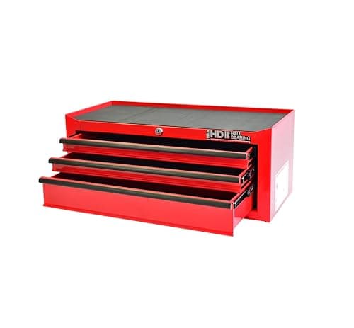 Image of Hilka G301C3BBS - Durable 3-Drawer Tool Chest,Red