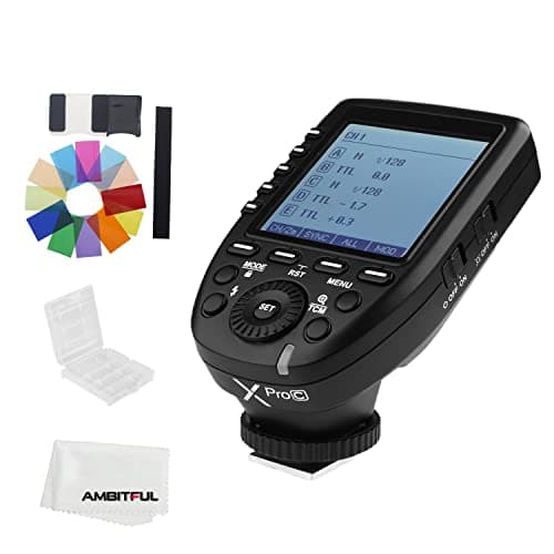 Image of Godox Xpro-C E-TTL 2.4G High Speed Sync 1/8000s X System Flash Trigger-Manual Function Large Screen Slanted Design 5 Dedicated Group Buttons 11 Customizable Functions for Canon EOS Cameras