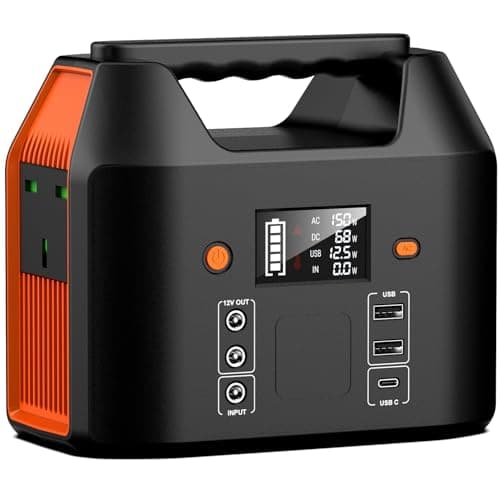 Image of SinKeu Portable Power Station,27000mAh/99Wh Solar Generator with 230V/150W AC Outlet for Camping Emergency Outdoor Adventure Picnic Fishing Travel Party RV Trip(Solar Panel Not Included)